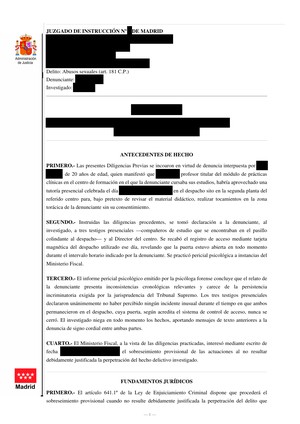Miniatura del auto de abusos sexuales