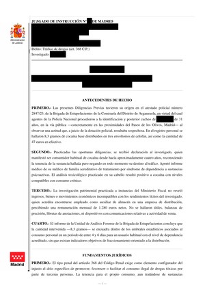 Miniatura del auto de tráfico de drogas