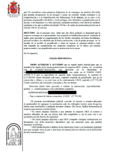 autos judiciales estafas